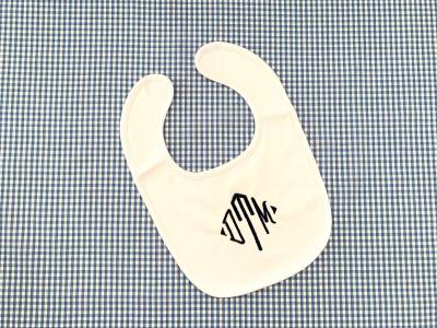 Monogramm Baby Lätzchen, Personalisierte Neugeborenen Geschenk, Baumwolle Chenille Zurück von Etsy - LittleBirdMonograms